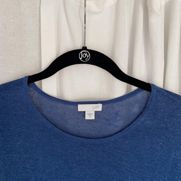 Gently Used J Jill Midnight Blue linen tunic XS - Picture 3 of 4